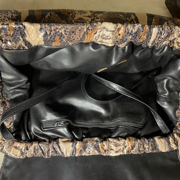 Sharif Genuine Vintage Genuine Python Snakeskin Clutch and Crossbody Handbag - Picture 11 of 17